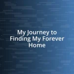 My Journey to Finding My Forever Home