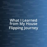 What I Learned from My House Flipping Journey